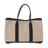 HERMES エルメス ガーデンパーティ TPM マロン □I刻印(2005年頃) レディース トワルアッシュ ブッフルスキッパー ハンドバッグ Bランク 中古 銀蔵