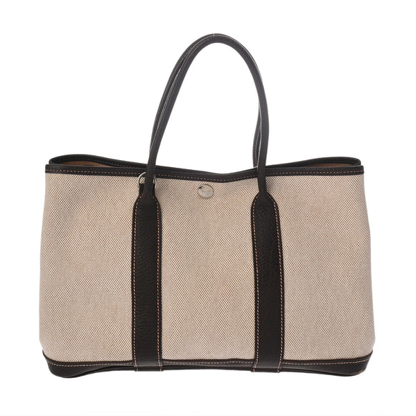 HERMES エルメス ガーデンパーティ TPM マロン □I刻印(2005年頃) レディース トワルアッシュ ブッフルスキッパー ハンドバッグ Bランク 中古 銀蔵