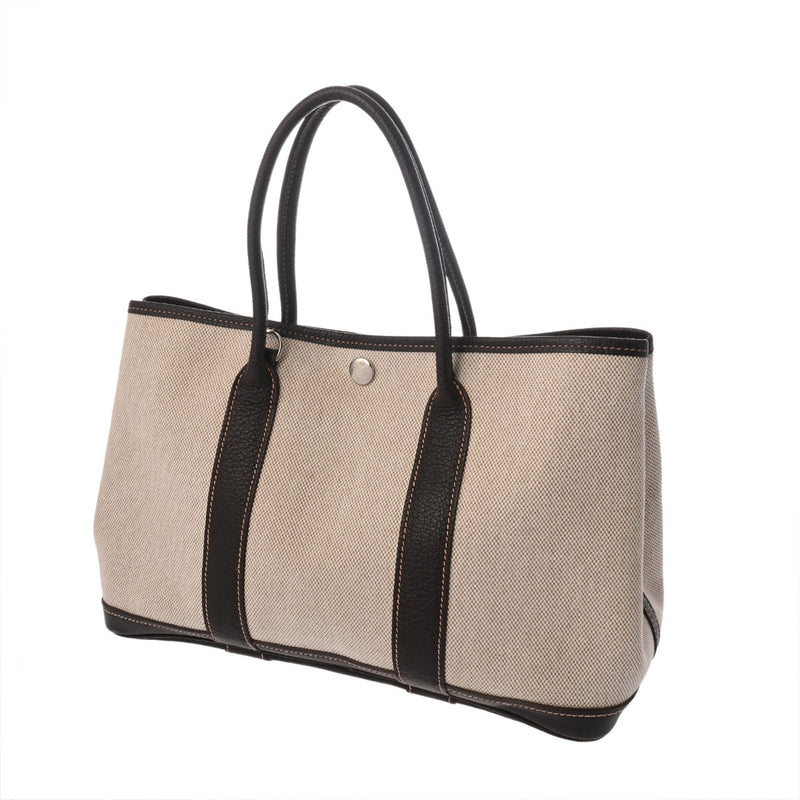 HERMES エルメス ガーデンパーティ TPM マロン □I刻印(2005年頃) レディース トワルアッシュ ブッフルスキッパー ハンドバッグ Bランク 中古 銀蔵