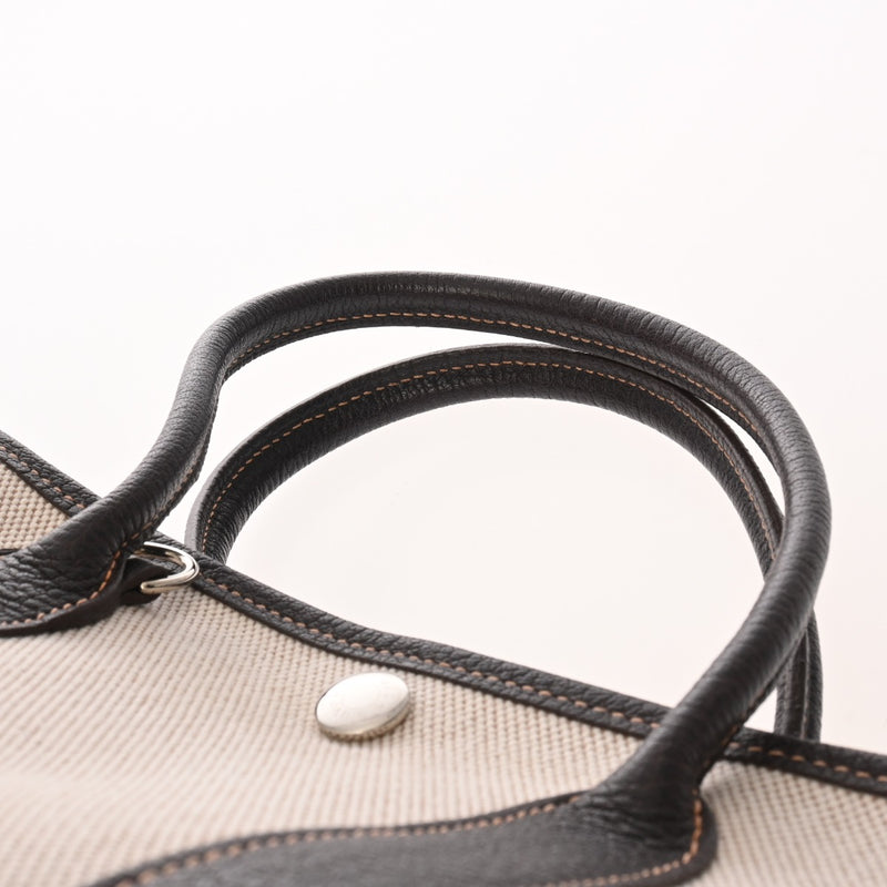 HERMES エルメス ガーデンパーティ TPM マロン □I刻印(2005年頃) レディース トワルアッシュ ブッフルスキッパー ハンドバッグ Bランク 中古 銀蔵