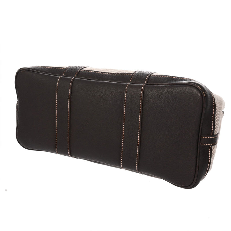 HERMES エルメス ガーデンパーティ TPM マロン □I刻印(2005年頃) レディース トワルアッシュ ブッフルスキッパー ハンドバッグ Bランク 中古 銀蔵