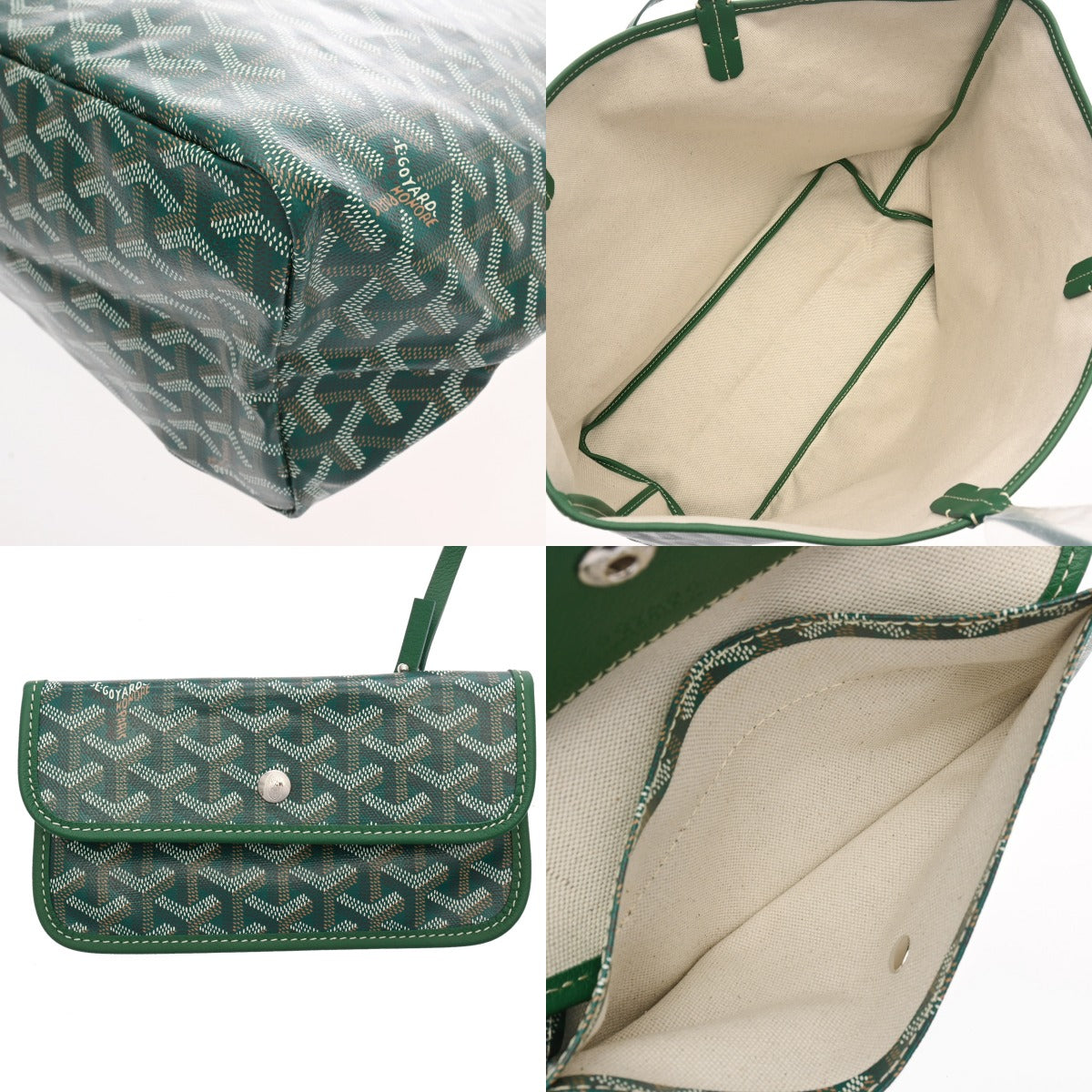 Goyard グリーン トートバッグ 新品 正規品 GOYARD アンジュ ミニ グリーン (GOYARD/トート