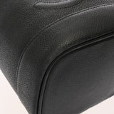 CHANEL シャネル 縦型 バニティバッグ ブラック A01998 レディース キャビアスキン バニティバッグ Bランク 中古 銀蔵