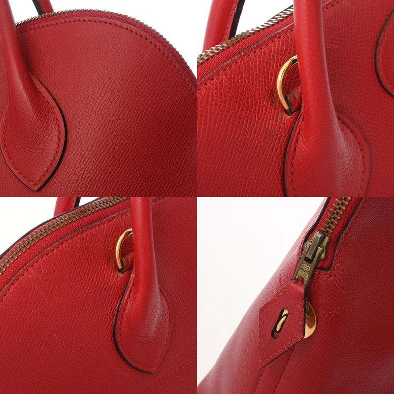 HERMES エルメス ボリード 37 2WAY ルージュアッシュ ○U刻印(1991年頃) レディース クシュベル ハンドバッグ Bランク 中古 銀蔵