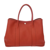 HERMES エルメス ガーデンパーティ PM ルージュデュセス □R刻印(2014年頃) レディース ネゴンダ ハンドバッグ ABランク 中古 銀蔵