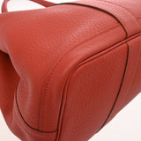 HERMES エルメス ガーデンパーティ PM ルージュデュセス □R刻印(2014年頃) レディース ネゴンダ ハンドバッグ ABランク 中古 銀蔵