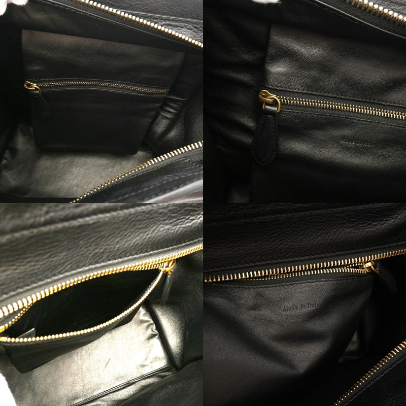 CELINE セリーヌ ラゲージ マイクロショッパー ベージュ 189793 レディース キャンバス レザー ハンドバッグ Bランク 中古 銀蔵