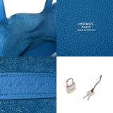HERMES エルメス ピコタンロック GM ブルーザンジバル A刻印(2017年頃) レディース トリヨンクレマンス ハンドバッグ Aランク 中古 銀蔵