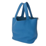 HERMES エルメス ピコタンロック GM ブルーザンジバル A刻印(2017年頃) レディース トリヨンクレマンス ハンドバッグ Aランク 中古 銀蔵