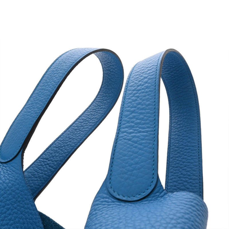 HERMES エルメス ピコタンロック GM ブルーザンジバル A刻印(2017年頃) レディース トリヨンクレマンス ハンドバッグ Aランク 中古 銀蔵