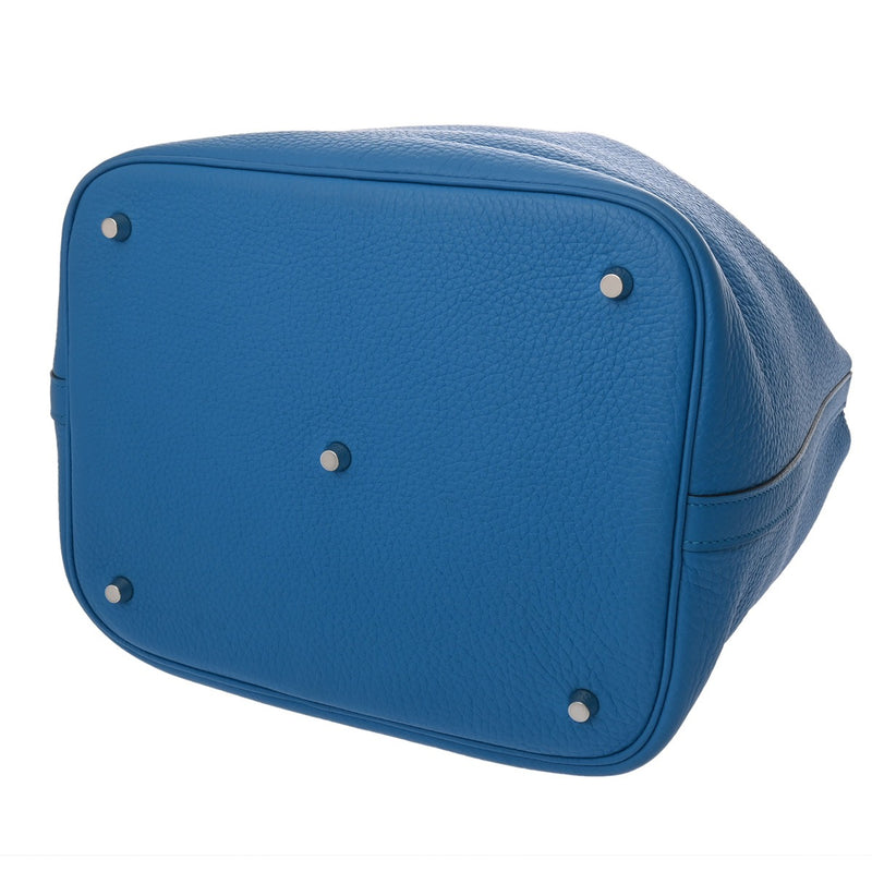 HERMES エルメス ピコタンロック GM ブルーザンジバル A刻印(2017年頃) レディース トリヨンクレマンス ハンドバッグ Aランク 中古 銀蔵