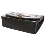 CHANEL シャネル マトラッセ ダイアナ 25cm チェーンショルダー ブラック A01165 レディース ラムスキン ショルダーバッグ ABランク 中古 銀蔵