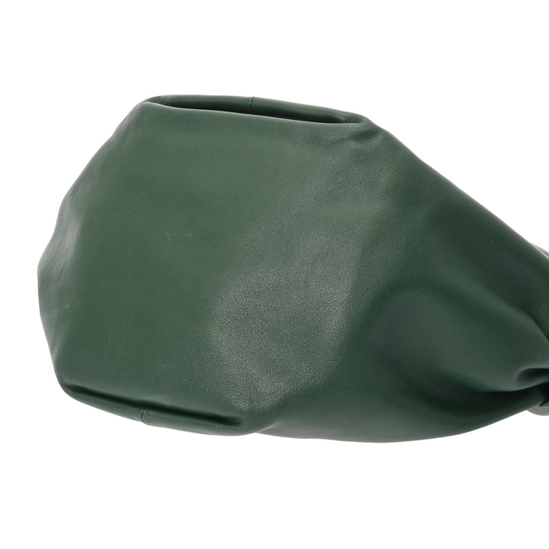 BOTTEGAVENETA ボッテガヴェネタ ダブルノット グリーン レディース レザー ハンドバッグ Aランク 中古 銀蔵