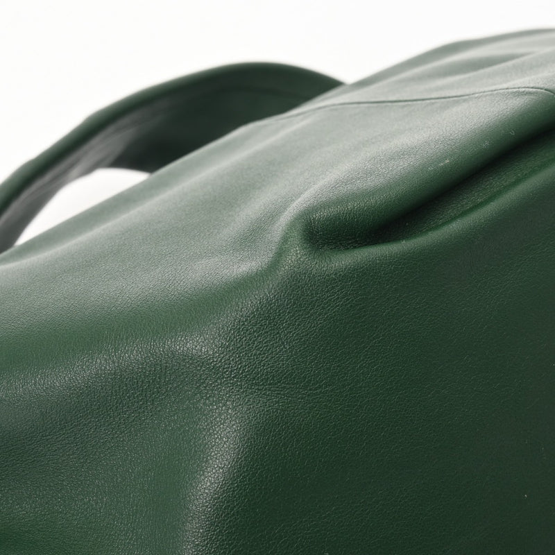 BOTTEGAVENETA ボッテガヴェネタ ダブルノット グリーン レディース レザー ハンドバッグ Aランク 中古 銀蔵