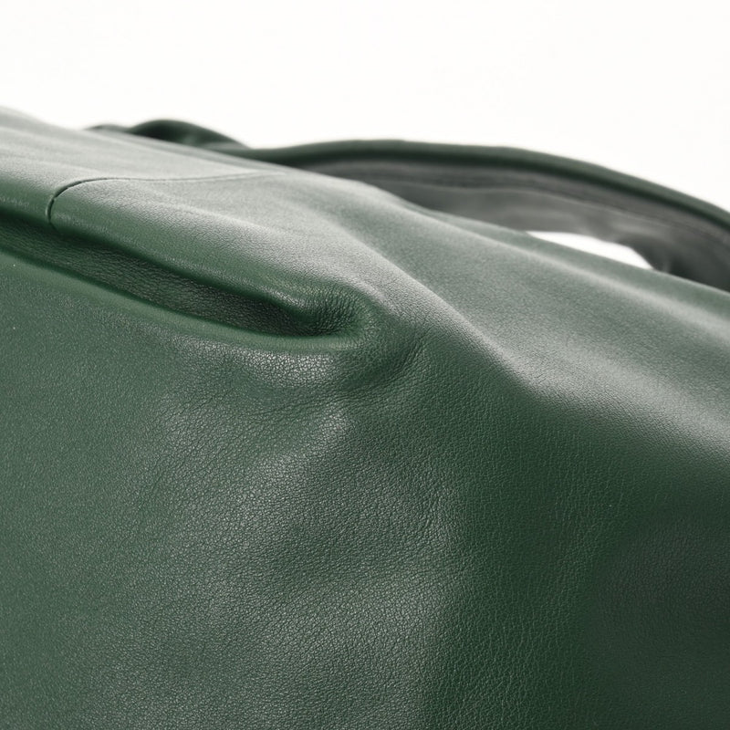 BOTTEGAVENETA ボッテガヴェネタ ダブルノット グリーン レディース レザー ハンドバッグ Aランク 中古 銀蔵