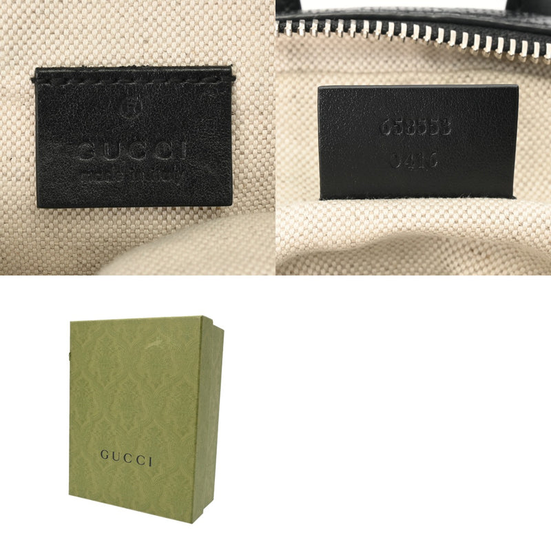 GUCCI グッチ GGエンボス ブラック 658553 メンズ レザー ショルダーバッグ ABランク 中古 銀蔵