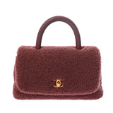 CHANEL シャネル トップハンドル フラップバッグ XS 2WAY ボルドー A92990 レディース シアリング ハンドバッグ ABランク 中古 銀蔵