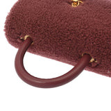 CHANEL シャネル トップハンドル フラップバッグ XS 2WAY ボルドー A92990 レディース シアリング ハンドバッグ ABランク 中古 銀蔵