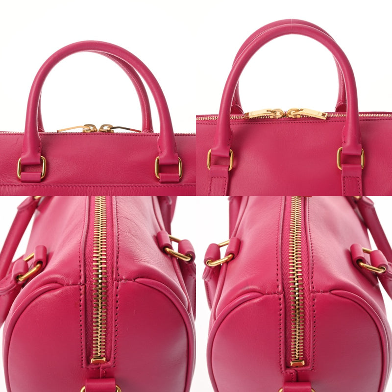 SAINT LAURENT サンローラン ベイビーダッフル 2WAY ショルダー ピンク 330958 レディース レザー ショルダーバッグ ABランク 中古 銀蔵