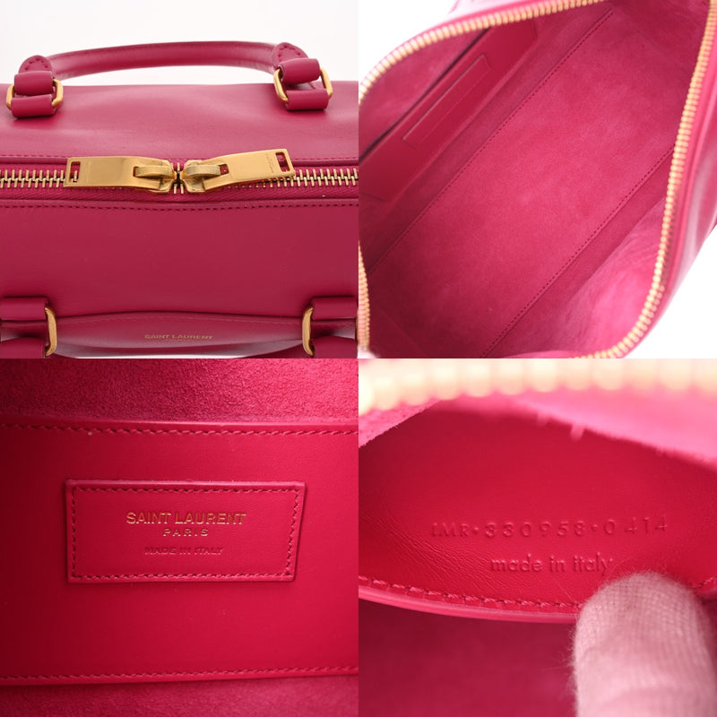 SAINT LAURENT サンローラン ベイビーダッフル 2WAY ショルダー ピンク 330958 レディース レザー ショルダーバッグ ABランク 中古 銀蔵