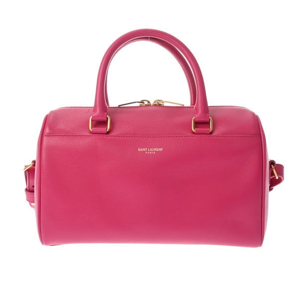 SAINT LAURENT サンローラン ベイビーダッフル 2WAY ショルダー ピンク 330958 レディース レザー ショルダーバッグ ABランク 中古 銀蔵
