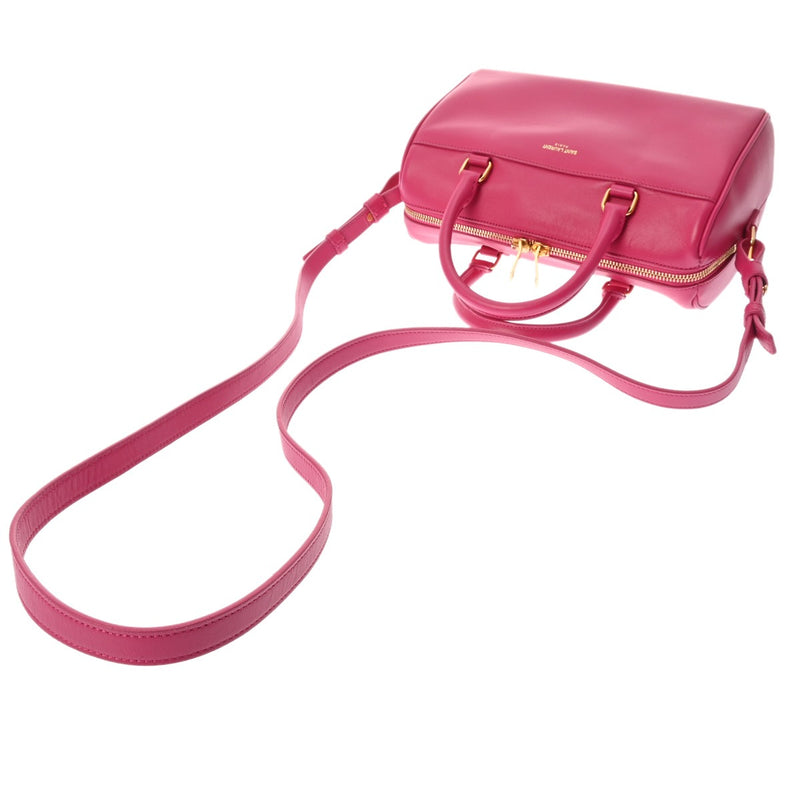 SAINT LAURENT サンローラン ベイビーダッフル 2WAY ショルダー ピンク 330958 レディース レザー ショルダーバッグ ABランク 中古 銀蔵