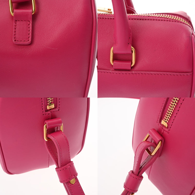 SAINT LAURENT サンローラン ベイビーダッフル 2WAY ショルダー ピンク 330958 レディース レザー ショルダーバッグ ABランク 中古 銀蔵