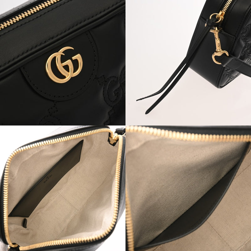 GUCCI グッチ GGマトラッセ スモールショルダーバッグ ブラック 702234 