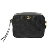 GUCCI グッチ GGマトラッセ スモールショルダーバッグ ブラック 702234 レディース レザー ショルダーバッグ Aランク 中古 銀蔵