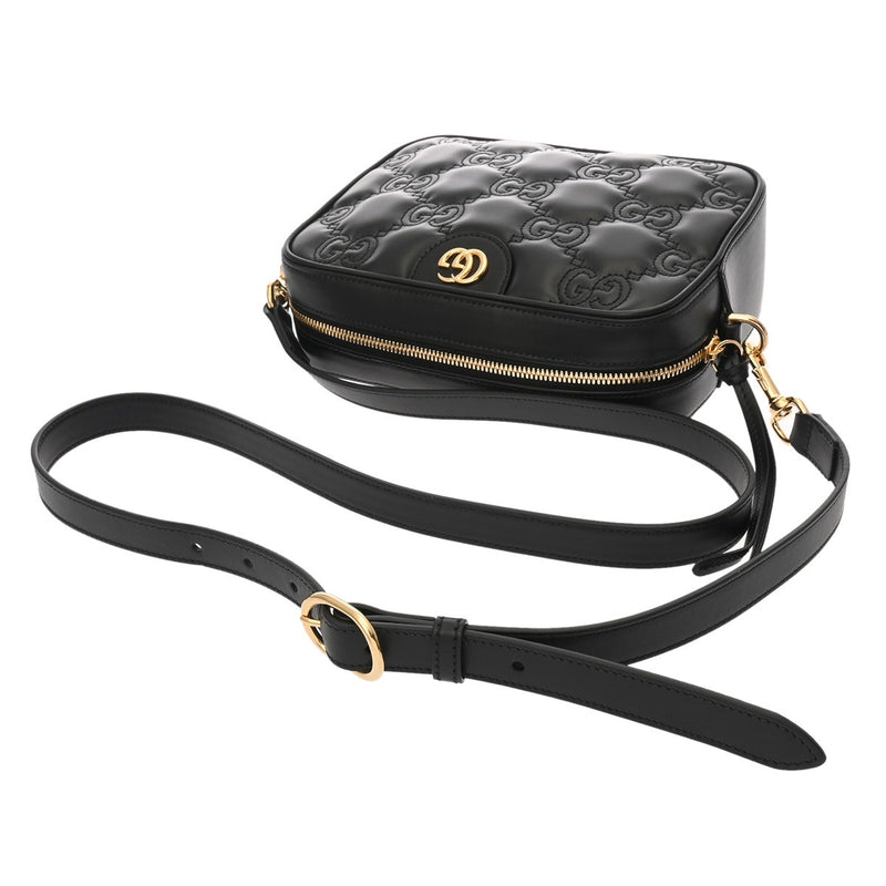 GUCCI グッチ GGマトラッセ スモールショルダーバッグ ブラック 702234 