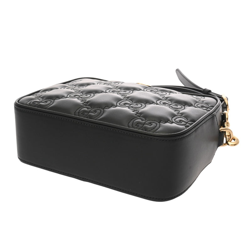GUCCI グッチ GGマトラッセ スモールショルダーバッグ ブラック 702234