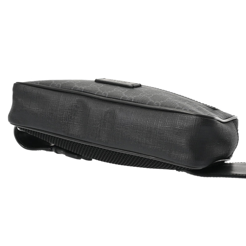 GUCCI グッチ GGスプリーム ベルトバッグ ブラック/グレー 474293 メンズ GGスプリームキャンバス ボディバッグ Aランク 中古 銀蔵