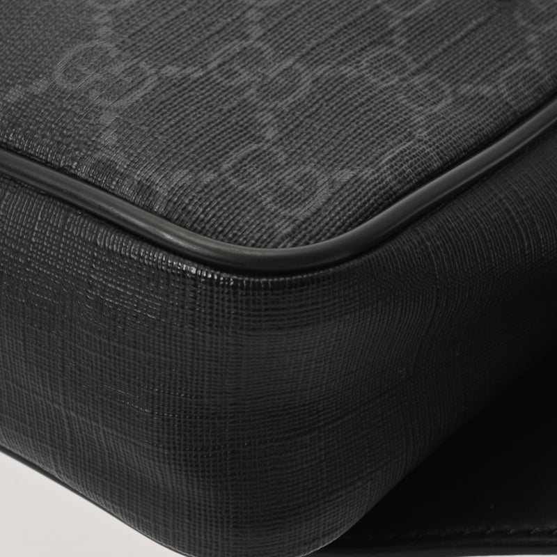 GUCCI グッチ GGスプリーム ベルトバッグ ブラック/グレー 474293 メンズ GGスプリームキャンバス ボディバッグ Aランク 中古 銀蔵