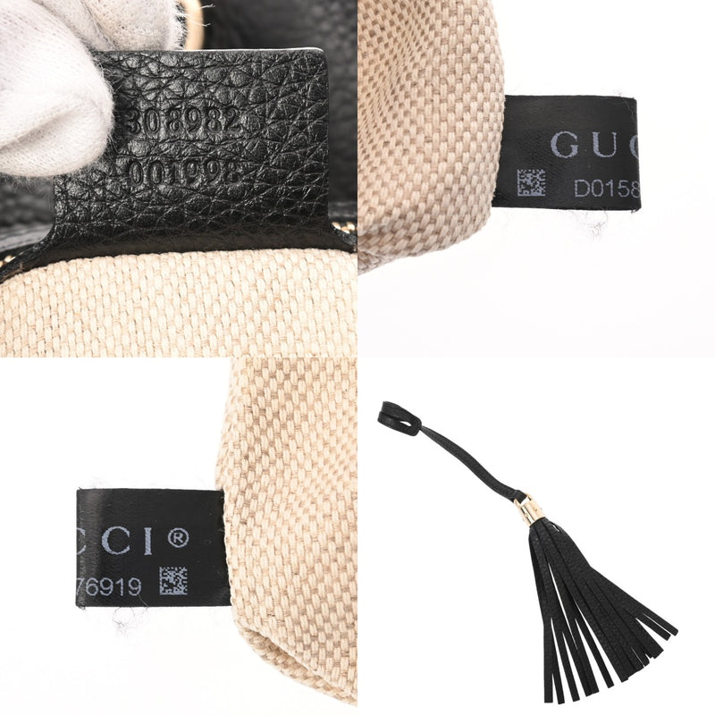 GUCCI グッチ ソーホー インターロッキング チェーントート ブラック 308982 レディース カーフ トートバッグ ABランク 中古 銀蔵