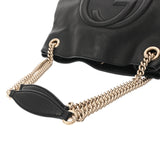 GUCCI グッチ ソーホー インターロッキング チェーントート ブラック 308982 レディース カーフ トートバッグ ABランク 中古 銀蔵