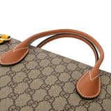 GUCCI グッチ GGスプリーム 2WAYトート ベージュ/イエロー 680956 ユニセックス レザー ハンドバッグ Aランク 中古 銀蔵