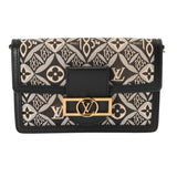 LOUIS VUITTON ルイヴィトン ポルトフォイユ ドーフィヌ ブラック ゴールド金具 M69992 レディース モノグラムジャガード ショルダーバッグ Bランク 中古 銀蔵