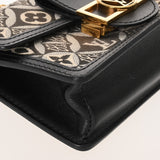 LOUIS VUITTON ルイヴィトン ポルトフォイユ ドーフィヌ ブラック ゴールド金具 M69992 レディース モノグラムジャガード ショルダーバッグ Bランク 中古 銀蔵