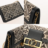 LOUIS VUITTON ルイヴィトン ポルトフォイユ ドーフィヌ ブラック ゴールド金具 M69992 レディース モノグラムジャガード ショルダーバッグ Bランク 中古 銀蔵