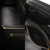 CELINE セリーヌ ラゲージ ミニショッパー ブラック/ブルー/グレー 165213 レディース スムースカーフ/スエード ハンドバッグ Bランク 中古 銀蔵