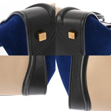 CELINE セリーヌ ラゲージ ミニショッパー ブラック/ブルー/グレー 165213 レディース スムースカーフ/スエード ハンドバッグ Bランク 中古 銀蔵