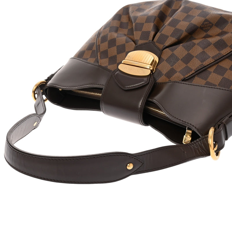 【美品】LOUIS VUITTON ダミエ ボディバッグ LOUIS VUITTON ルイヴィトン ダミエ システィナ MM ブラウン N41541