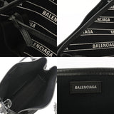 BALENCIAGA バレンシアガ ネイビーカバス XS ブラック 390346 レディース キャンバス レザー ハンドバッグ Aランク 中古 銀蔵
