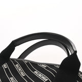 BALENCIAGA バレンシアガ ネイビーカバス XS ブラック 390346 レディース キャンバス レザー ハンドバッグ Aランク 中古 銀蔵