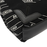 BALENCIAGA バレンシアガ ネイビーカバス XS ブラック 390346 レディース キャンバス レザー ハンドバッグ Aランク 中古 銀蔵