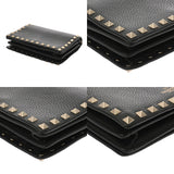 Valentino ヴァレンチノ ロックスタッズ ブラック レディース レザー ショルダーバッグ Aランク 中古 銀蔵