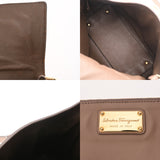 SALVATORE FERRAGAMO フェラガモ 2WAY スモーキーピンク レディース レザー ショルダーバッグ ABランク 中古 銀蔵