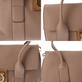 SALVATORE FERRAGAMO フェラガモ 2WAY スモーキーピンク レディース レザー ショルダーバッグ ABランク 中古 銀蔵