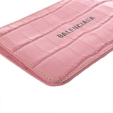 BALENCIAGA バレンシアガ キャッシュ ピンク 637130 レディース 型押しレザー コインケース Bランク 中古 銀蔵