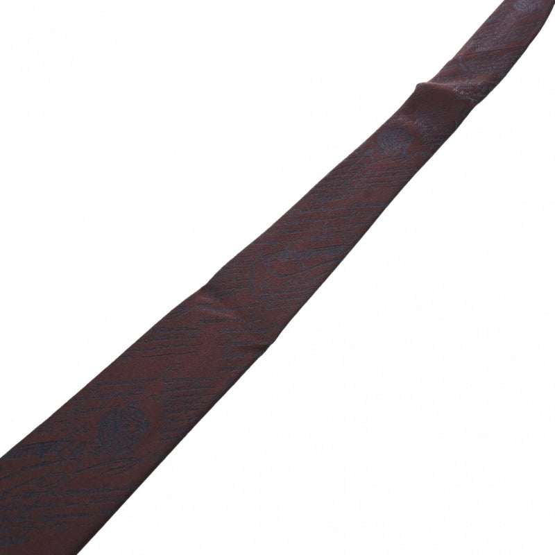 BERLUTI ベルルッティ カリグラフィ ボルドー メンズ シルク100% ネクタイ 未使用 銀蔵